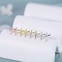 Sterling Silver Tiny Dagger Sword Earrings, thumbnail 7 of 12