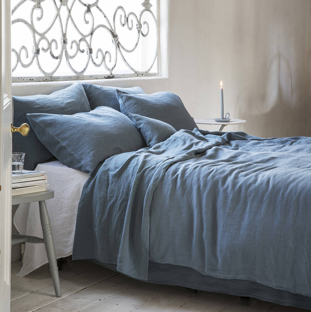 Parisian Blue Bed Linen Set, 1 of 4