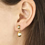 Faceted Teardrop Stud Earrings, thumbnail 3 of 9