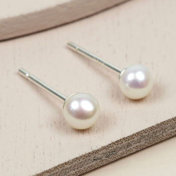 Sterling Silver Freshwater Pearl Earrings, 7 of 10