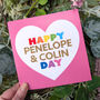 Personalised Couples Valentine's Anniversary Card, thumbnail 1 of 2