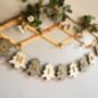 Personalised Wooden Christmas Bunting Charming Seasonal Garland For Home Decor, thumbnail 1 of 8