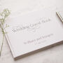 Decorative Text Design Personalised Wedding Guest Book, thumbnail 1 of 11