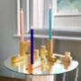 Gold Tube Abstract Structure Candle Holder, thumbnail 2 of 3