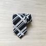 Liberty Tie/Pocket Square/Cuff Link In Black, thumbnail 2 of 6