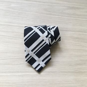 Liberty Tie/Pocket Square/Cuff Link In Black, 2 of 6
