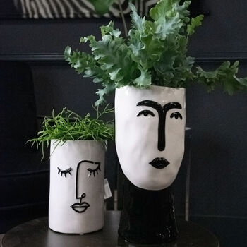 Abstract Face Vase Planter, 2 of 4
