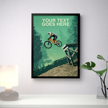Personalised Mountain Bike Jump Print, 2 of 7
