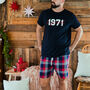 Personalised Legend Year Tartan Short Pyjama Set, thumbnail 1 of 3