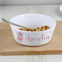 Personalised Toadstool Fairy Plastic Bowl, thumbnail 1 of 4
