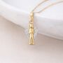Personalised Solid 9ct Gold Guardian Angel Pendant Necklace, thumbnail 1 of 7