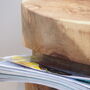 Solid Log Coffee Table With Shelf, thumbnail 4 of 5