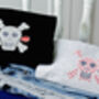 Glow In The Dark Skull Cross Stitch Kit For Clothing, thumbnail 4 of 9