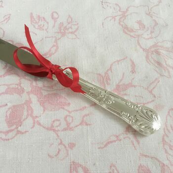 Silver Plated Wedding Cake Knife, 5 of 7