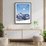 Chamonix French Ski Resort Art Print, thumbnail 3 of 3