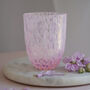 Small Pink And Lilac Confetti Glass, thumbnail 1 of 3