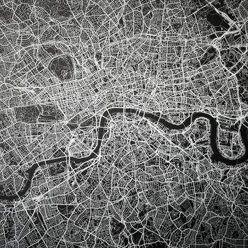 London Roads And Paths Contemporary Map Print, 12 of 12