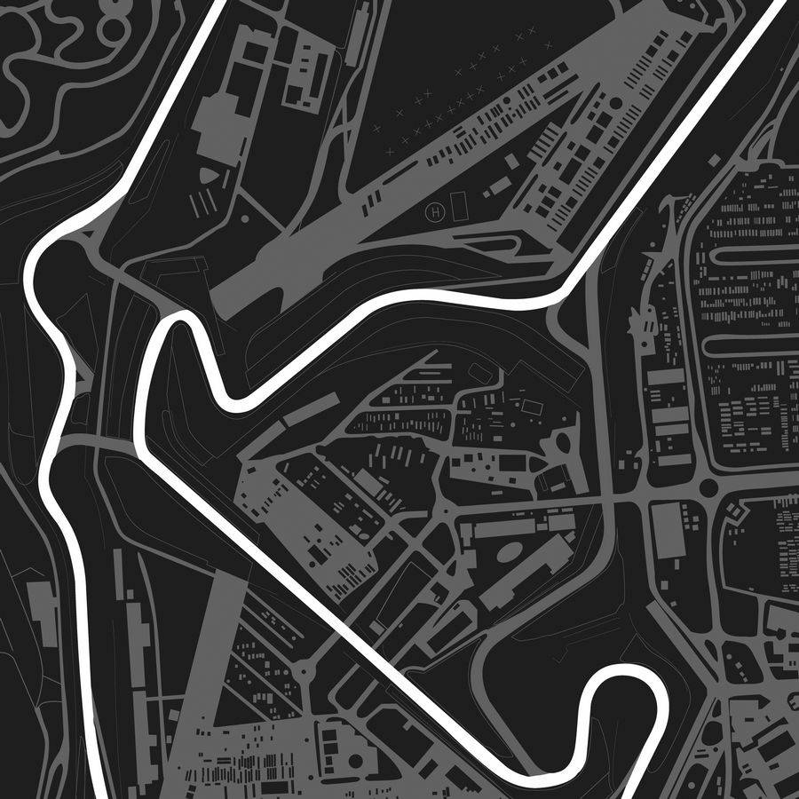 british silverstone race track map print by rear view prints ...