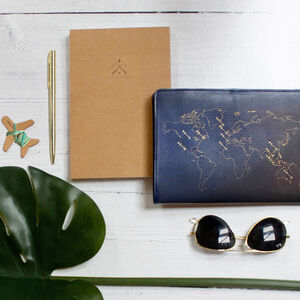 Stitch Where You've Been Leather Travel Notebook By Chasing Threads ...
