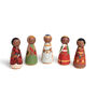 Five Iconic African Queens Wooden Peg Dolls Gift Set, thumbnail 2 of 4