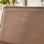 Personalised Taupe Birth Flower Name Pouch, thumbnail 3 of 5