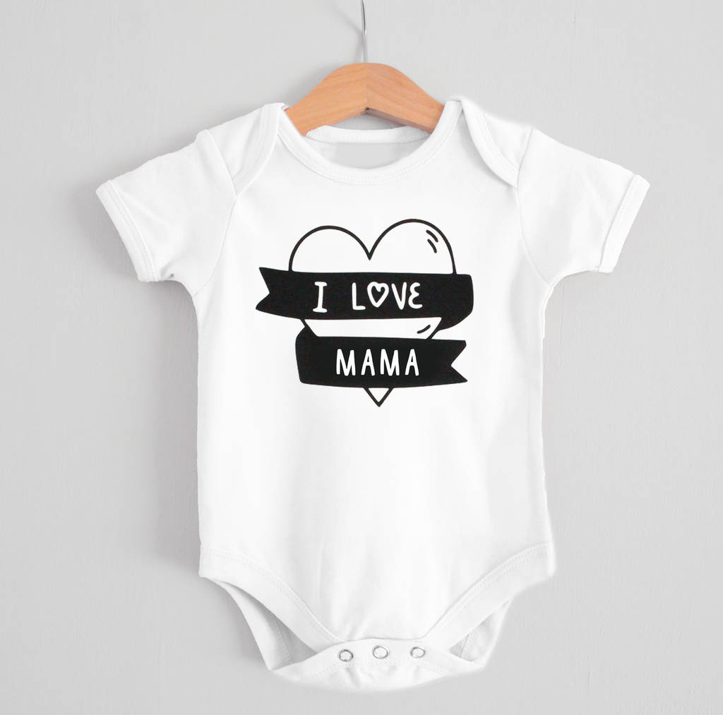 'I Love Mama' Baby Grow, 1 of 3
