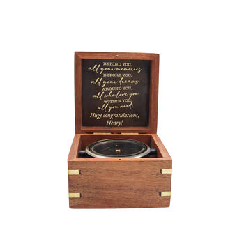 Personalised Heritage Gimbal Compass For Graduation Gift, 11 of 12