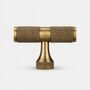 Brass T Bar Knurled Pull Handles For Cupboard Doors And Drawers, thumbnail 12 of 12