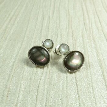 Double Cabochon Studs, 3 of 4