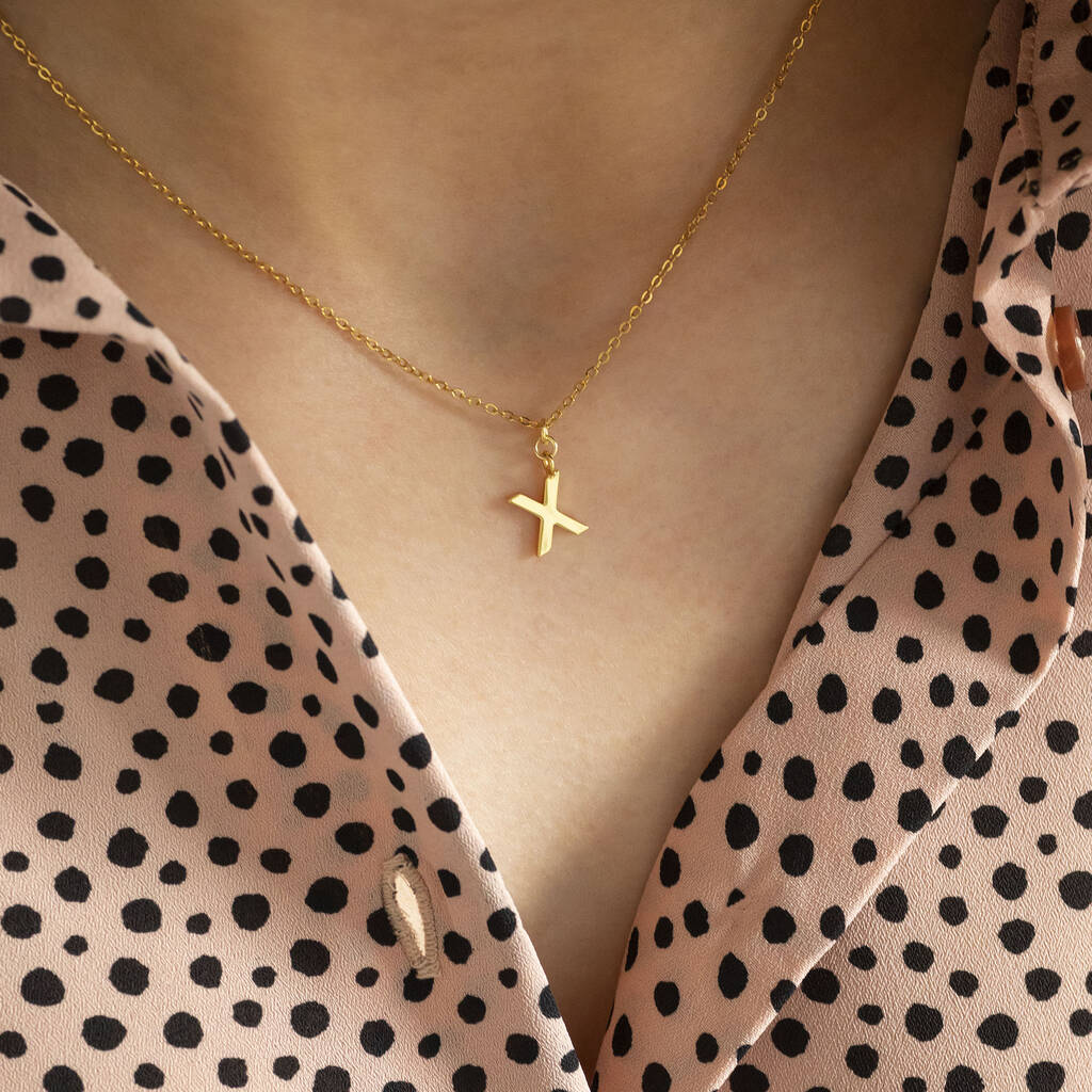 Just A Kiss 'X' Necklace By Joy by Corrine Smith