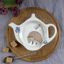 Hedgehog Bone China Teabag Tidy, thumbnail 1 of 4