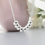 80th Birthday Bead Necklace, Kate, Sterling Silver, thumbnail 3 of 3