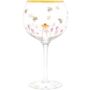 Bumble Bee /Butterfly Hand Painted Gin Glass, thumbnail 3 of 4