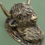 Highland Cow Door Knocker Heritage Finish, thumbnail 1 of 4