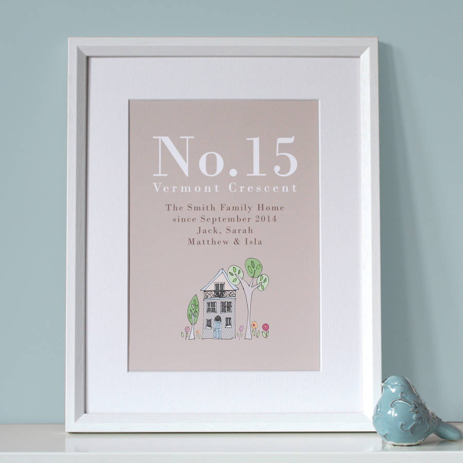 Personalised Family Home Print, 1 of 5