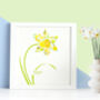 Personalised Button Daffodil Gift, thumbnail 1 of 5