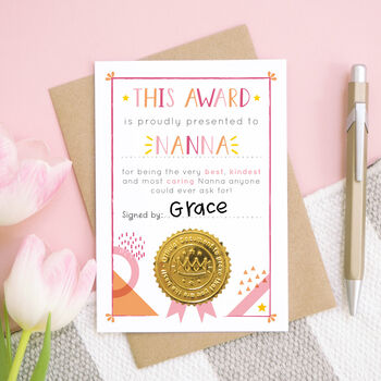 Best Nanny Mother's Day Certificate Card, 3 of 10