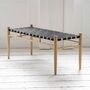 Woven Bench With Tapered Legs, thumbnail 1 of 1