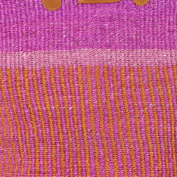Tengua: Orange, And Purple Stripe Woven Laundry Basket, 3 of 6
