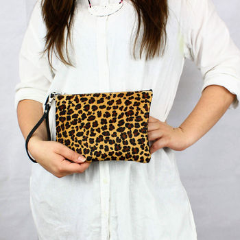 Cowhide Leather Clutch Bag, 2 of 12