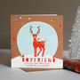 Snowflake Boyfriend Christmas Card, thumbnail 2 of 2