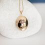 9ct Yellow Gold Forget Me Not Locket, thumbnail 3 of 9