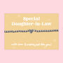 Special Daughter In Law Heart Beaded Stretch Bracelet, thumbnail 1 of 5