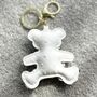 Teddy Bear Key Ring, Bag Charm, thumbnail 2 of 4