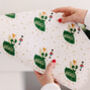 Personalised Christmas Ballerina Wrapping Paper, thumbnail 3 of 3