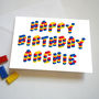 Personalised Building Block Birthday Card, thumbnail 1 of 2