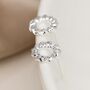 Sterling Silver Twisted Karma Circle Stud Earrings, thumbnail 3 of 5