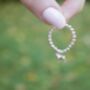 Sterling Silver Ball Bead Ring With Mini French Bulldog, thumbnail 4 of 8