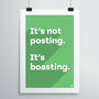 Posting Is Boasting Print, thumbnail 5 of 12