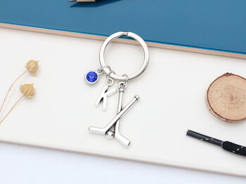 Personalised Hockey Keyring, Hockey Fan Gift, Team Player Present, 4 of 10